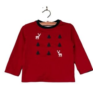 Janie and Jack Reversible Christmas Shirt 2T